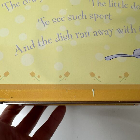 2 Vintage Metal Lunch Boxes Hey Diddle Hickory Dickory Dock Nursery Rhymes 90s - Picture 15 of 16